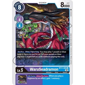 Digimon Dimensional Phase Uncommon WaruSeadramon BT11-085