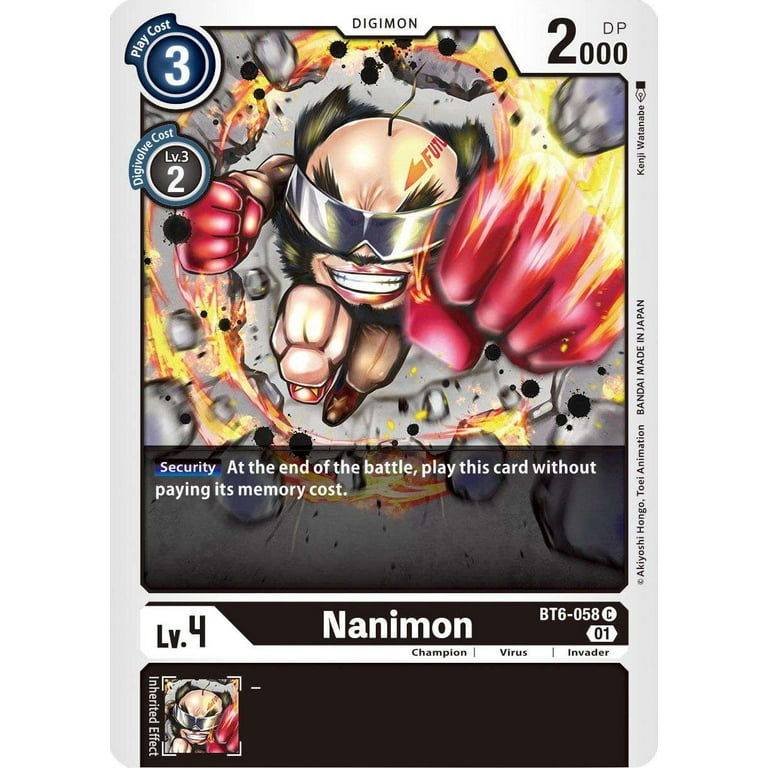 digimon card double diamond Pagumon [BT6-005] [Double Pre-Release Cards] quality card stock Digimon Card Game - Double