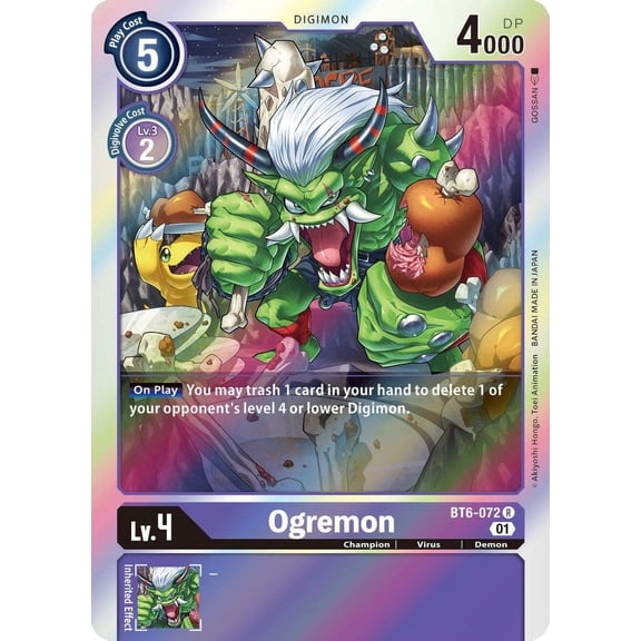 Digimon Double Diamond Rare Ogremon BT6-072