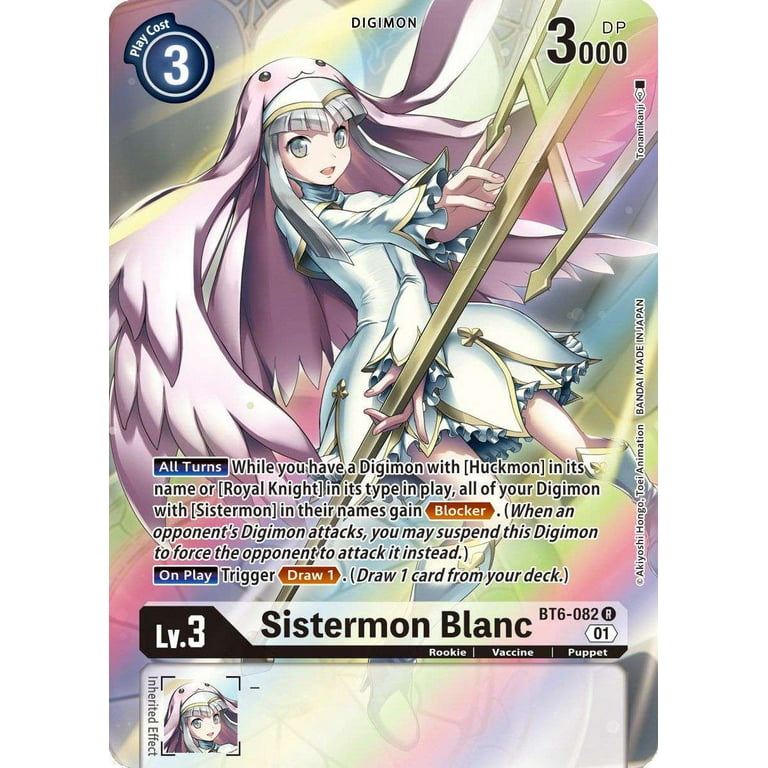 Digimon Double Diamond Rare Sistermon Blanc BT6-082 (Alternate Art 