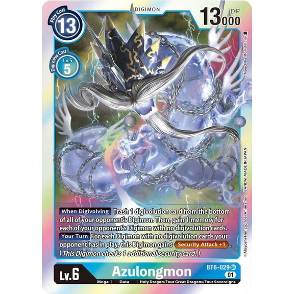 Digimon Double Diamond Super Rare Azulongmon BT6-029