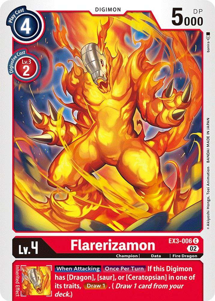 Digimon Draconic Roar Common Flarerizamon EX3006