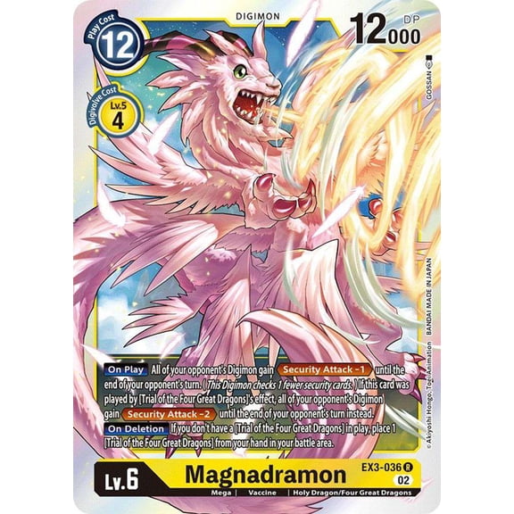 Digimon Draconic Roar Rare Magnadramon EX3-036