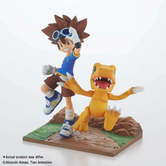 Digimon Dxf Adventure Archives Taichi & Agumon Collectible PVC Figure