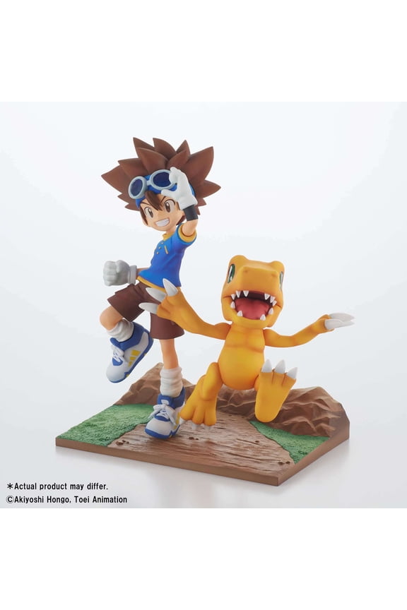 Digimon Dxf Adventure Archives Taichi & Agumon Collectible PVC Figure