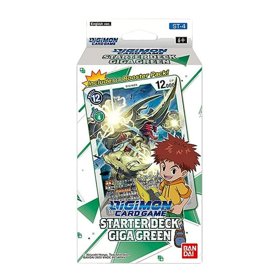 Digimon English TCG ST-4 Starter Deck Giga Green - 54 Cards