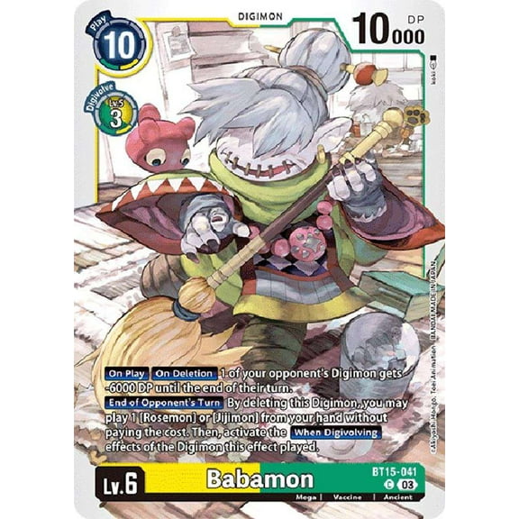 Digimon Exceed Apocalypse Common Babamon BT15-041