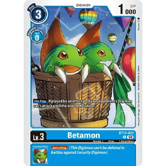Digimon Exceed Apocalypse Common Betamon BT15-022