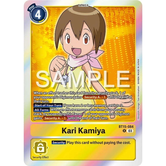Digimon Exceed Apocalypse Rare Kari Kamiya BT15-084