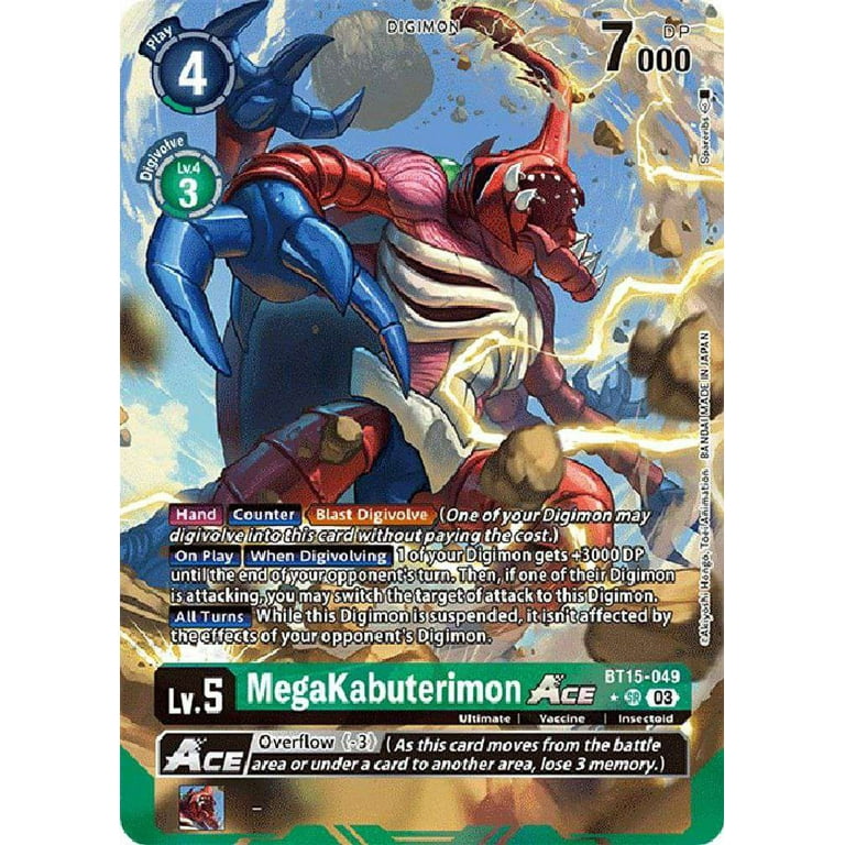 Digimon Exceed Apocalypse Super Rare MegaKabuterimon Ace