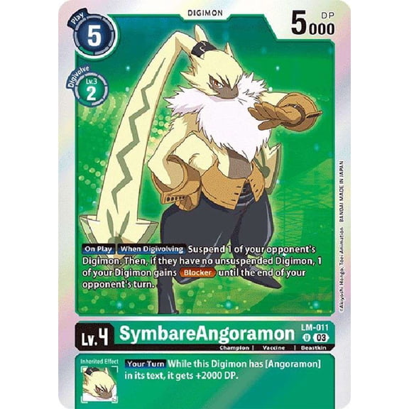 Digimon Exceed Apocalypse Uncommon SymbareAngoramon LM-011 (English Exclusive)