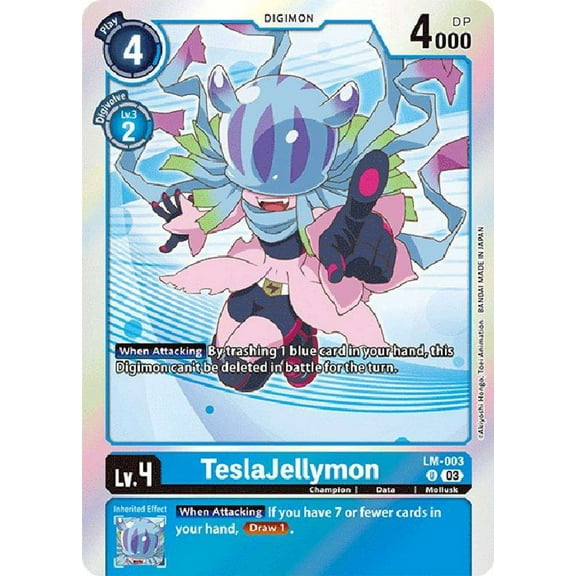 Digimon Exceed Apocalypse Uncommon TeslaJellymon LM-003 (English Exclusive)
