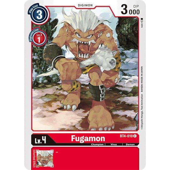 Digimon Great Legend Common Fugamon BT4-010