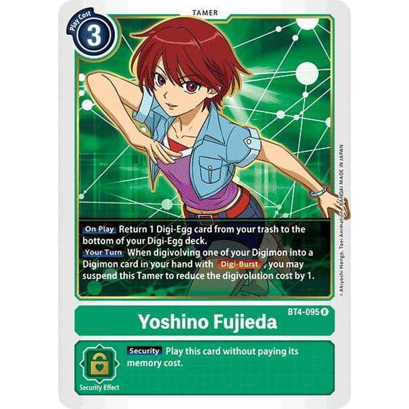 Digimon Great Legend Rare Yoshino Fujieda BT4-095