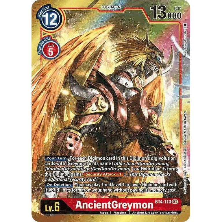 digimon secret rare cards Ultra Starter Bundle | 100+ Authentic | 99x C/UC | 15x Random Foils | 5 SR/ALT Ancient Dragon/Ten Warriors Digimon Great Legend Secret Rare