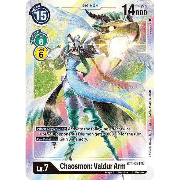 chaosmon digimon card game TCG ALT Chaosmon Rare Alternative Art Mint Digimon Card Level Digimon Card Game - BT16