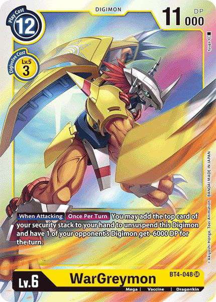 digimon card wargreymon Digimon Trading Card Game Classic Collection Single Card Super Rare WarGreymon EX1-009 Alternate Art