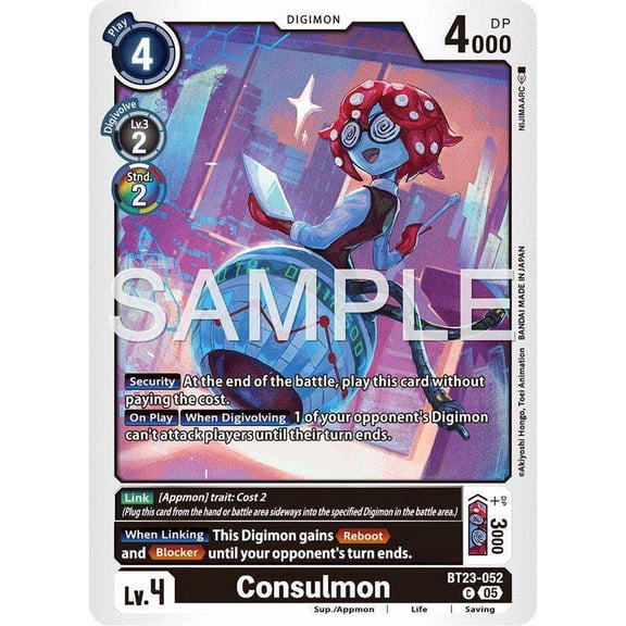 Digimon Hackers' Slumber Common Consulmon BT23-052