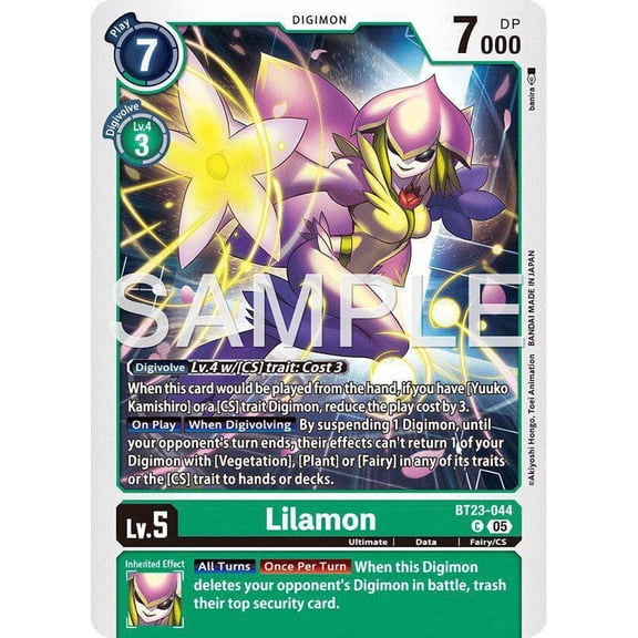 Digimon Hackers' Slumber Common Lilamon BT23-044