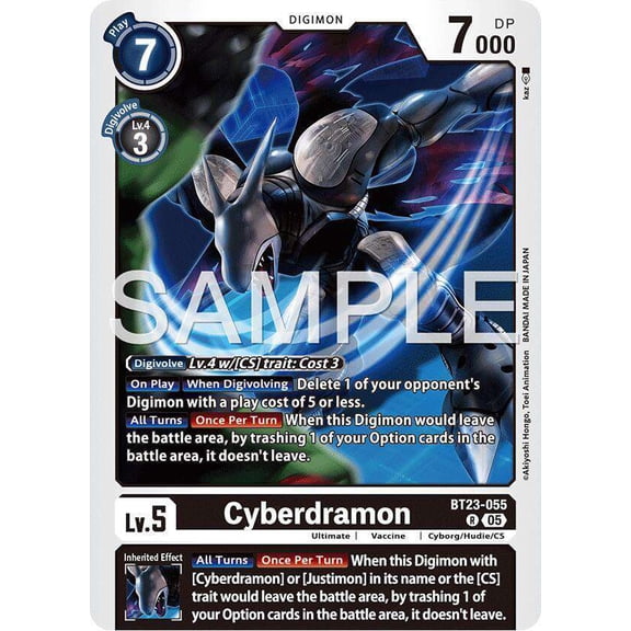 Digimon Hackers' Slumber Rare Cyberdramon BT23-055