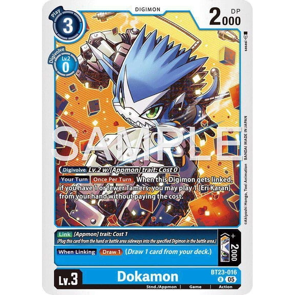 Digimon Hackers' Slumber Rare Dokamon BT23-016
