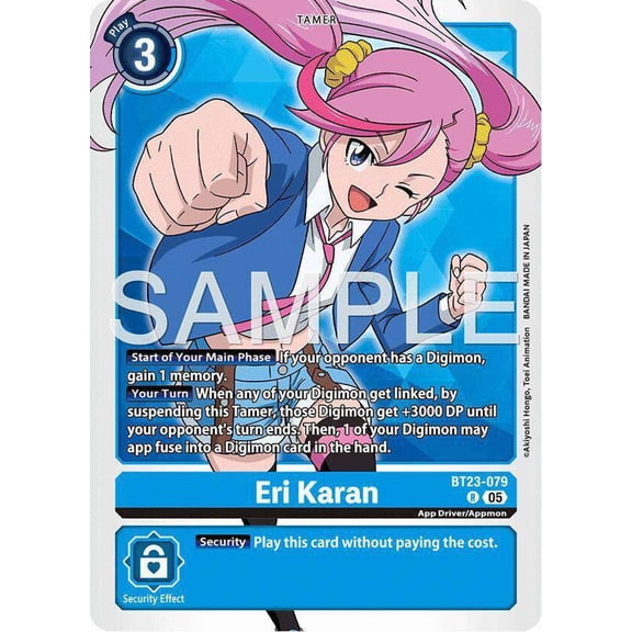 Digimon Hackers' Slumber Rare Eri Karan BT23-079