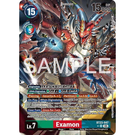 Digimon Hackers' Slumber Super Rare Examon BT23-047SR [Alternate Art]