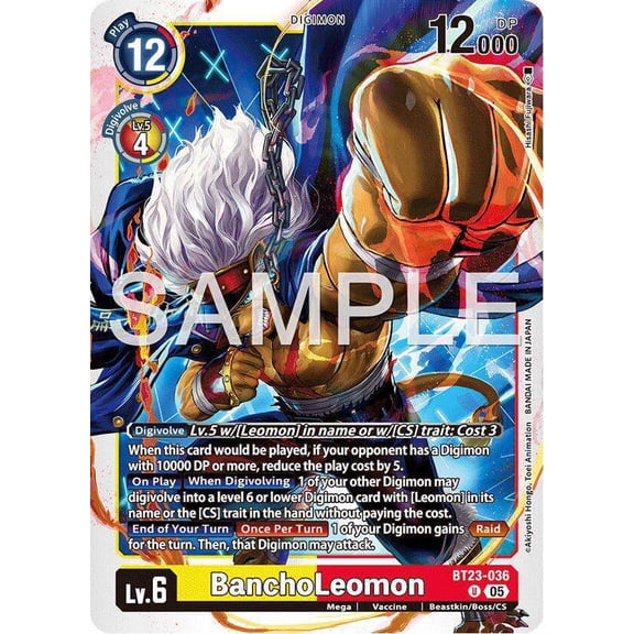 Digimon Hackers' Slumber Uncommon BanchoLeomon BT23-036
