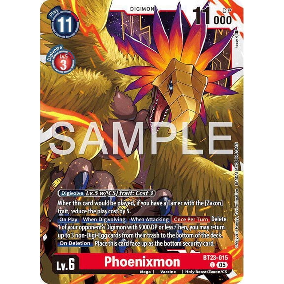Digimon Hackers' Slumber Uncommon Phoenixmon BT23-015