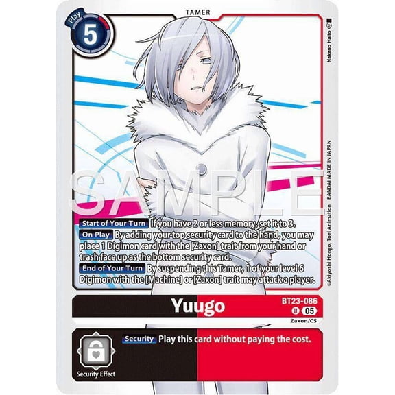 Digimon Hackers' Slumber Uncommon Yuugo BT23-086