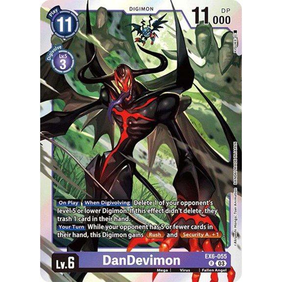 Digimon Infernal Ascension Rare DanDevimon EX6-055