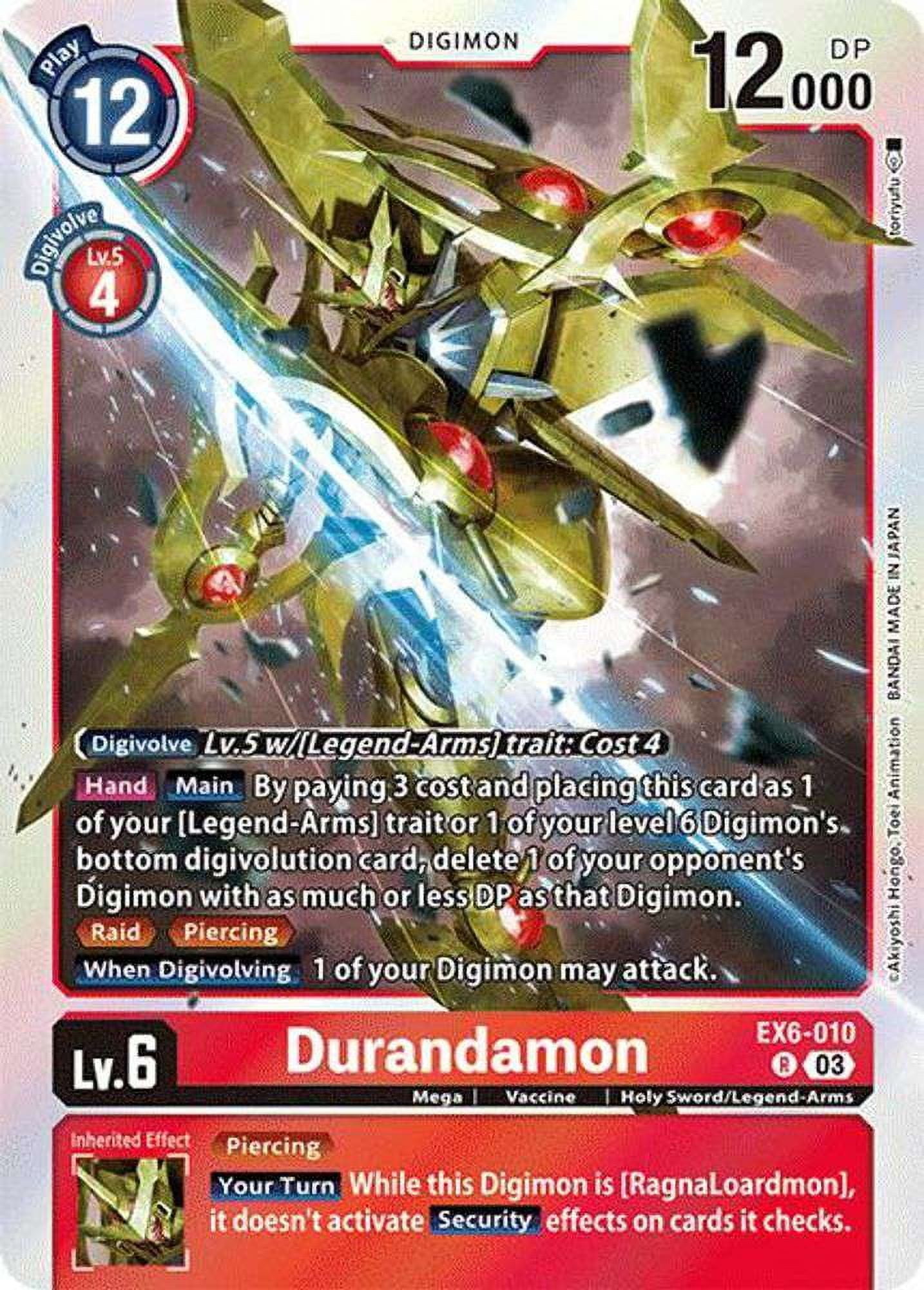 Digimon Infernal Ascension Rare Durandamon EX6-010 - Walmart.com