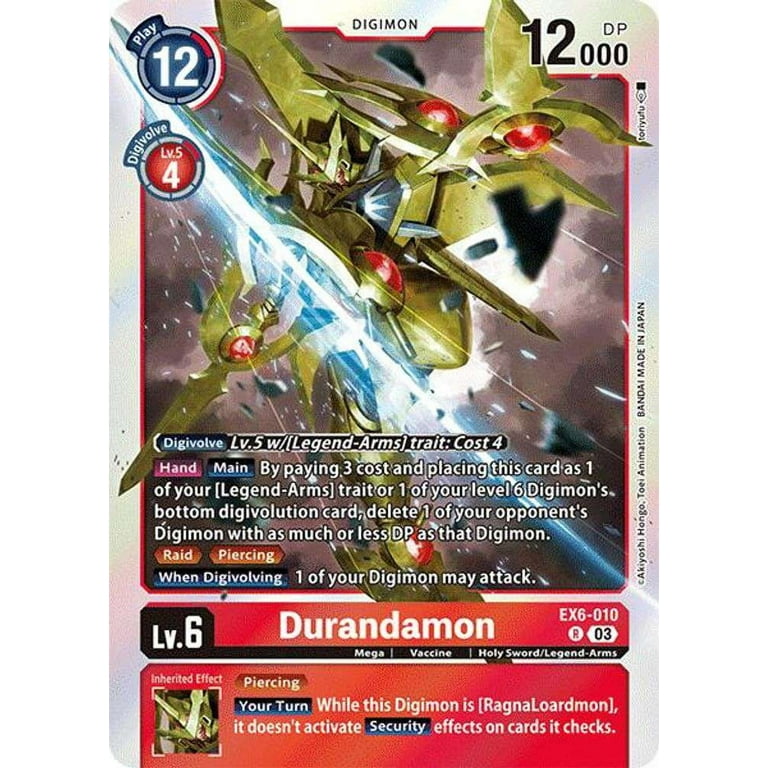 Digimon Infernal Ascension Rare Durandamon EX6-010 - Walmart.com