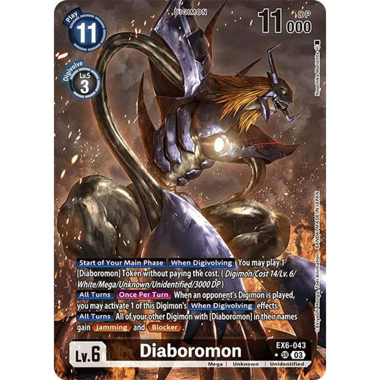 Digimon Infernal Ascension Super Rare Diaboromon EX6-043
