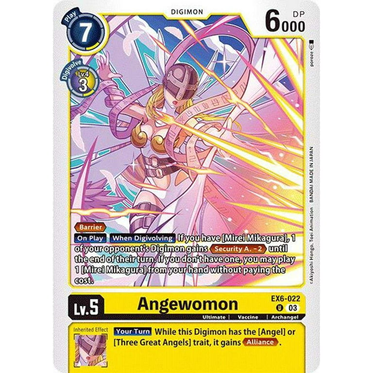 Digimon Infernal Ascension Uncommon Angewomon EX6-022 - Walmart.com
