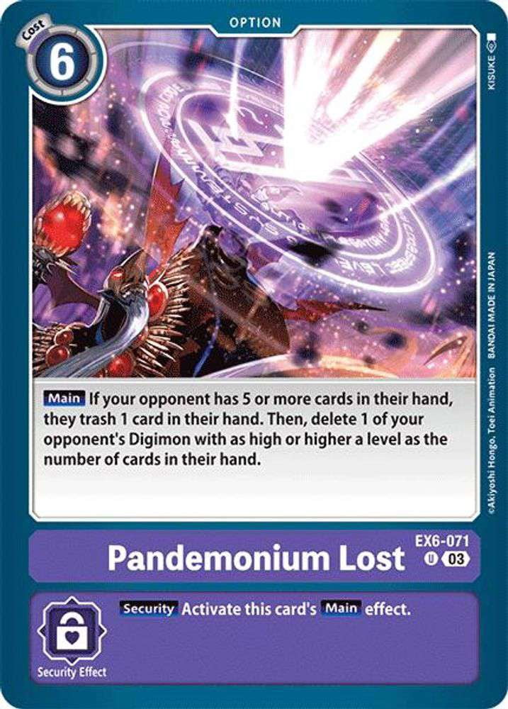 Digimon Infernal Ascension Uncommon Pandemonium Lost EX6-071 - Walmart.com Digimon Infernal Ascension Uncommon Pandemonium Lost EX6-071 - Walmart.com