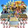 thumbnail image 1 of Digimon Monster Birthday Supplies Plates Decorations Decor Backdrop Banner Cake Topper Fans, 1 of 6