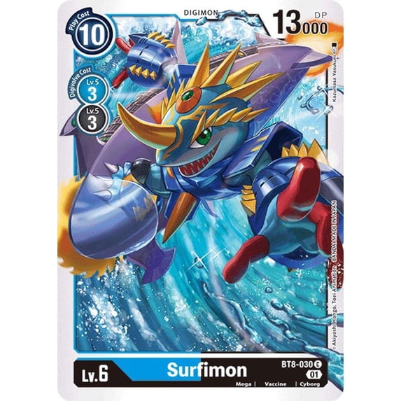 Digimon New Awakening Common Surfimon BT8-030