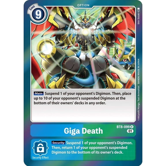 Digimon New Awakening Rare Giga Death BT8-099