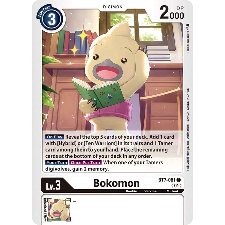 Digimon Next Adventure Common Bokomon BT7-081 - Walmart.com