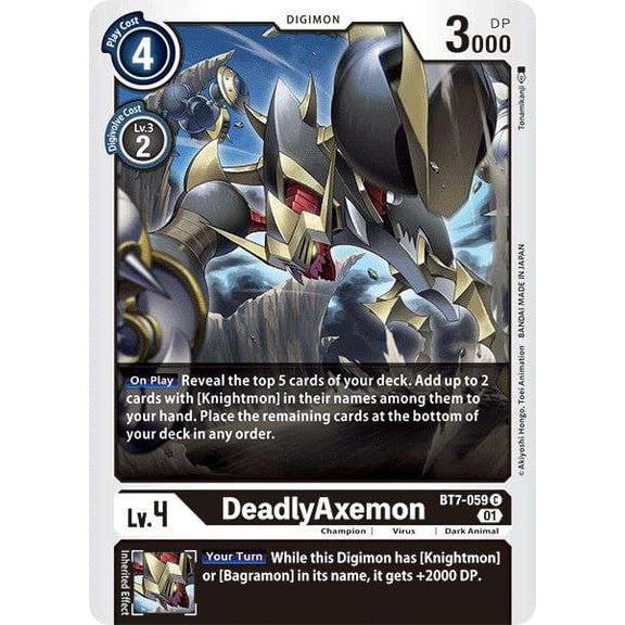 Digimon Next Adventure Common DeadlyAxemon BT7-059