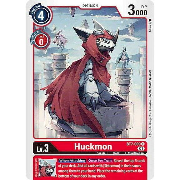 Digimon Next Adventure Common Huckmon BT7-009