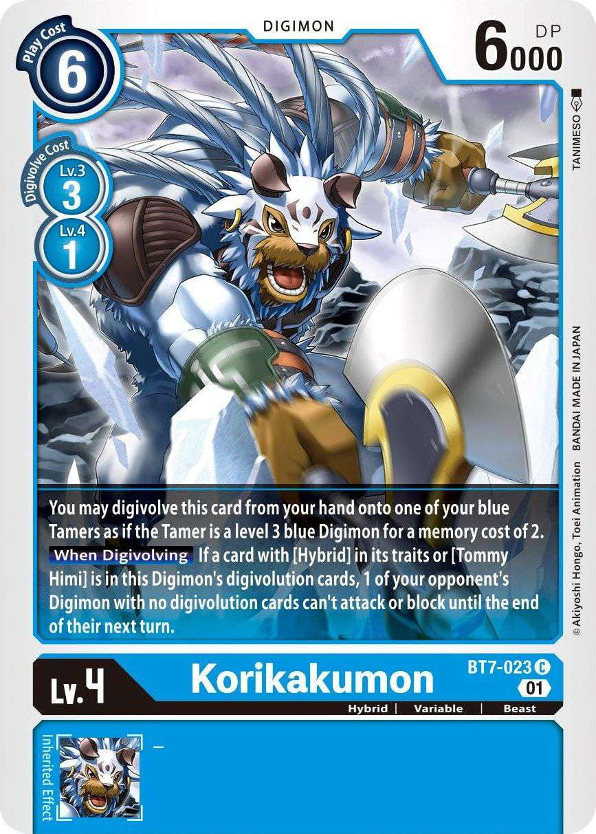 Digimon Next Adventure Common Korikakumon BT7-023 - Walmart.com