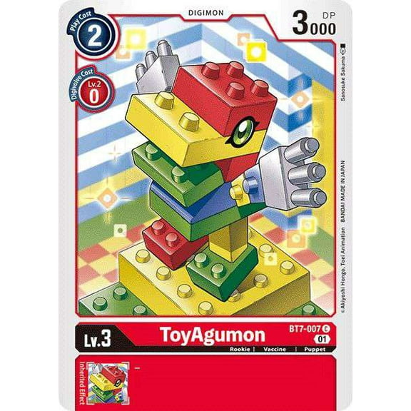 Digimon Next Adventure Common ToyAgumon BT7-007
