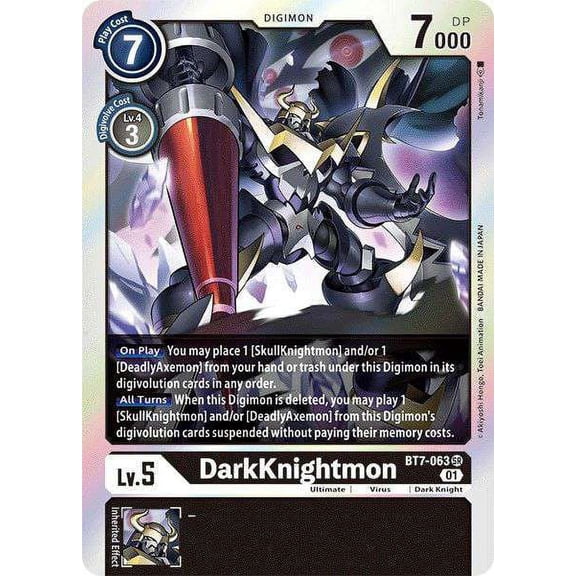 Digimon Next Adventure Super Rare DarkKnightmon BT7-063