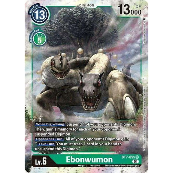 Digimon Next Adventure Super Rare Ebonwumon BT7-055