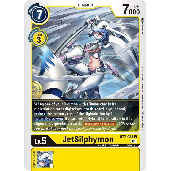 Digimon Next Adventure Uncommon JetSilphymon BT7-038