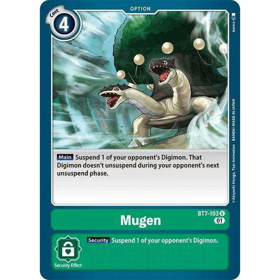 Digimon Next Adventure Uncommon Mugen BT7-103