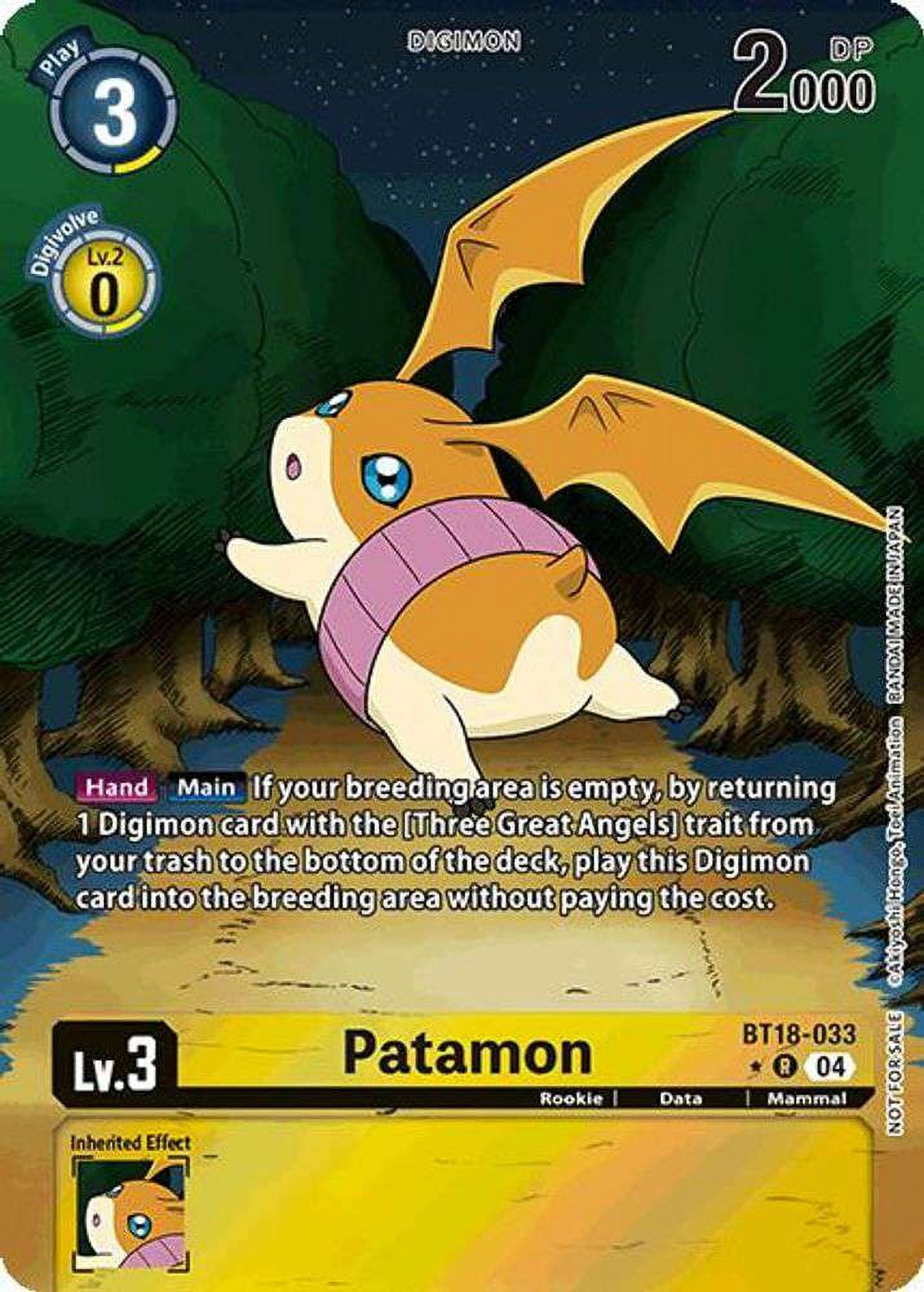 Digimon Release Special Booster 2.0 Rare Patamon BT18-033 (Promotion Pack)