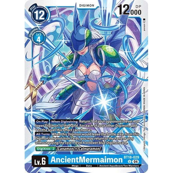 Digimon Release Special Booster 2.0 Uncommon AncientMermaimon BT18-029